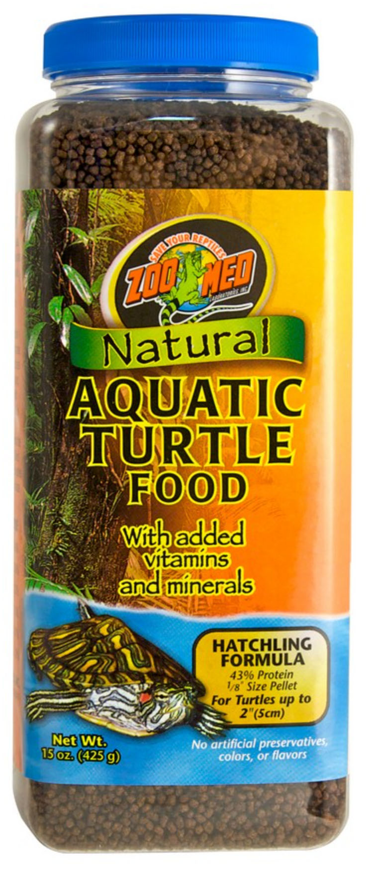 Zoo Med Natural Aquatic Turtle Food Hatchling Formula 15oz / 425g